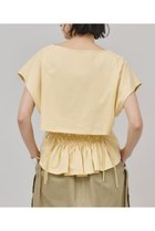 【カレンソロジー/Curensology】のバックシャーリングTシャツ 人気、トレンドファッション・服の通販 founy(ファニー) ファッション Fashion レディースファッション WOMEN トップス・カットソー Tops/Tshirt シャツ/ブラウス Shirts/Blouses ロング / Tシャツ T-Shirts カットソー Cut and Sewn なめらか Smooth コンパクト Compact シャーリング Shirring ショート Short スリーブ Sleeve プレーン Plane NEW・新作・新着・新入荷 New Arrivals 日本製 Made In Japan thumbnail クリーム|ID: prp329100004550956 ipo3291000000032163729