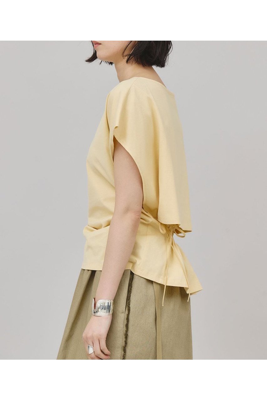 【カレンソロジー/Curensology】のバックシャーリングTシャツ 人気、トレンドファッション・服の通販 founy(ファニー) 　ファッション　Fashion　レディースファッション　WOMEN　トップス・カットソー　Tops/Tshirt　シャツ/ブラウス　Shirts/Blouses　ロング / Tシャツ　T-Shirts　カットソー　Cut and Sewn　なめらか　Smooth　コンパクト　Compact　シャーリング　Shirring　ショート　Short　スリーブ　Sleeve　プレーン　Plane　NEW・新作・新着・新入荷　New Arrivals　日本製　Made In Japan　other-3|ID: prp329100004550956 ipo3291000000032163731