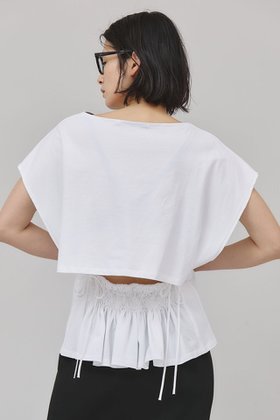 【カレンソロジー/Curensology】のバックシャーリングTシャツ 人気、トレンドファッション・服の通販 founy(ファニー) ファッション Fashion レディースファッション Fashion for Women トップス・カットソー Cut & Sew Tops シャツ・ブラウス・オフィスカジュアル Elegant Blouses & Button-Ups ロングTシャツ・Tシャツ Longline T-Shirts & Tees カットソー・ベーシックTシャツ Cut-and-Sewn Tops / Stretch Tees & Basics なめらか Smooth, Silky Texture コンパクト Compact, Small Size シャーリング Shirring, Ruched ショート Short, Short Length スリーブ Sleeve, Long Sleeve / Short Sleeve プレーン Plain, Simple 日本製 Made In Japan |ID:prp329100004550956