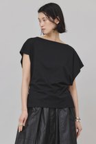 【カレンソロジー/Curensology】のバックシャーリングTシャツ 人気、トレンドファッション・服の通販 founy(ファニー) ファッション Fashion レディースファッション Fashion for Women トップス・カットソー Cut & Sew Tops シャツ・ブラウス・オフィスカジュアル Elegant Blouses & Button-Ups ロングTシャツ・Tシャツ Longline T-Shirts & Tees カットソー・ベーシックTシャツ Cut-and-Sewn Tops / Stretch Tees & Basics なめらか Smooth, Silky Texture コンパクト Compact, Small Size シャーリング Shirring, Ruched ショート Short, Short Length スリーブ Sleeve, Long Sleeve / Short Sleeve プレーン Plain, Simple 日本製 Made In Japan thumbnail ブラック|ID: prp329100004550956 ipo3291000000032812351