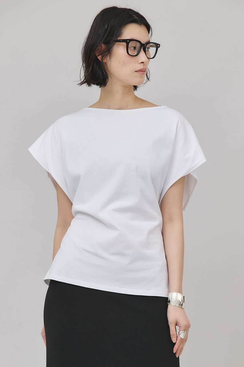 【カレンソロジー/Curensology】のバックシャーリングTシャツ 人気、トレンドファッション・服の通販 founy(ファニー) 　ファッション　Fashion　レディースファッション　Fashion for Women　トップス・カットソー　Cut & Sew Tops　シャツ・ブラウス・オフィスカジュアル　Elegant Blouses & Button-Ups　ロングTシャツ・Tシャツ　Longline T-Shirts & Tees　カットソー・ベーシックTシャツ　Cut-and-Sewn Tops / Stretch Tees & Basics　なめらか　Smooth, Silky Texture　コンパクト　Compact, Small Size　シャーリング　Shirring, Ruched　ショート　Short, Short Length　スリーブ　Sleeve, Long Sleeve / Short Sleeve　プレーン　Plain, Simple　日本製　Made In Japan　other-2|ID: prp329100004550956 ipo3291000000033706626