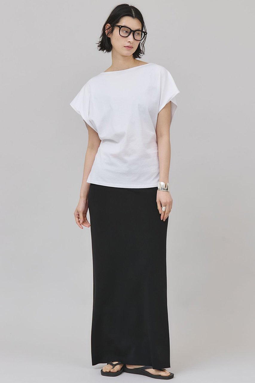 【カレンソロジー/Curensology】のバックシャーリングTシャツ 人気、トレンドファッション・服の通販 founy(ファニー) 　ファッション　Fashion　レディースファッション　Fashion for Women　トップス・カットソー　Cut & Sew Tops　シャツ・ブラウス・オフィスカジュアル　Elegant Blouses & Button-Ups　ロングTシャツ・Tシャツ　Longline T-Shirts & Tees　カットソー・ベーシックTシャツ　Cut-and-Sewn Tops / Stretch Tees & Basics　なめらか　Smooth, Silky Texture　コンパクト　Compact, Small Size　シャーリング　Shirring, Ruched　ショート　Short, Short Length　スリーブ　Sleeve, Long Sleeve / Short Sleeve　プレーン　Plain, Simple　日本製　Made In Japan　other-6|ID: prp329100004550956 ipo3291000000033706630