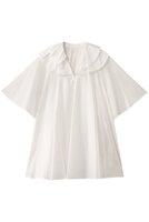 【ハウス オブ ロータス/HOUSE OF LOTUS】のダブルラッフルカラーブラウス 人気、トレンドファッション・服の通販 founy(ファニー) ファッション Fashion レディースファッション Fashion for Women トップス・カットソー Cut & Sew Tops シャツ・ブラウス・オフィスカジュアル Elegant Blouses & Button-Ups シアー Sheer, See-Through ショート Short, Short Length スリーブ Sleeve, Long Sleeve / Short Sleeve フリル Frill, Ruffle |ID:prp329100004550961