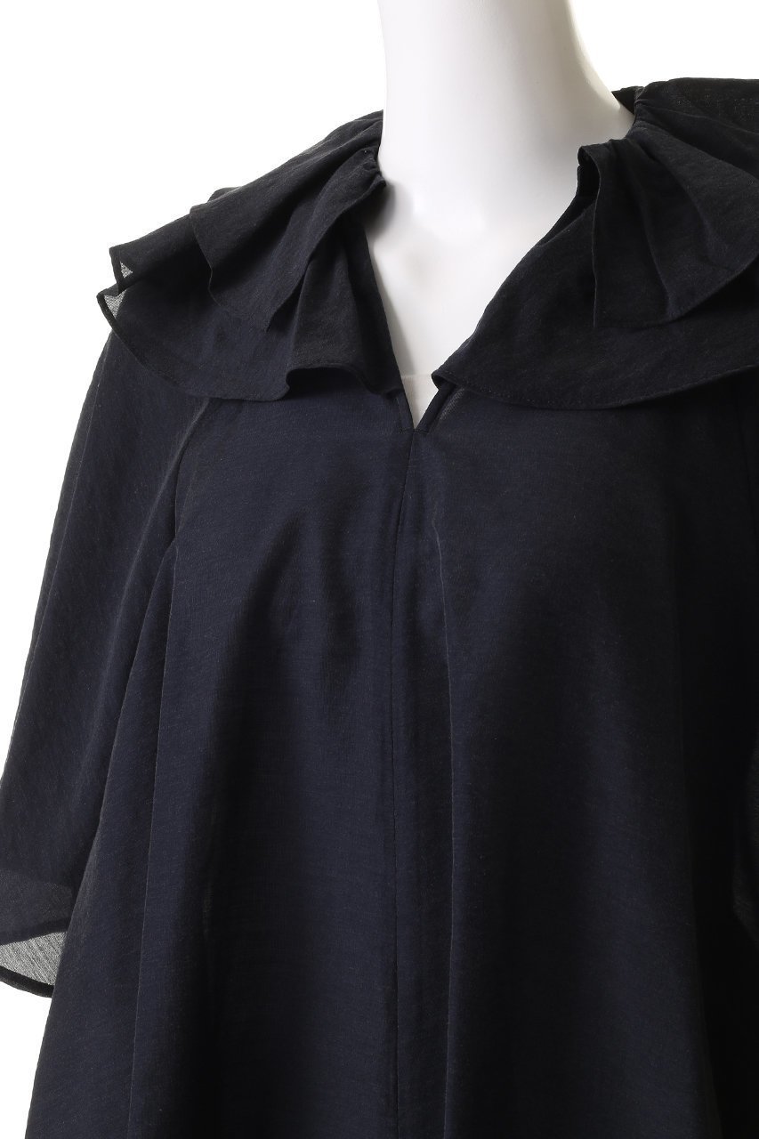 【ハウス オブ ロータス/HOUSE OF LOTUS】のダブルラッフルカラーブラウス 人気、トレンドファッション・服の通販 founy(ファニー) 　ファッション　Fashion　レディースファッション　Fashion for Women　トップス・カットソー　Cut & Sew Tops　シャツ・ブラウス・オフィスカジュアル　Elegant Blouses & Button-Ups　シアー　Sheer, See-Through　ショート　Short, Short Length　スリーブ　Sleeve, Long Sleeve / Short Sleeve　フリル　Frill, Ruffle　other-5|ID: prp329100004550961 ipo3291000000035690384