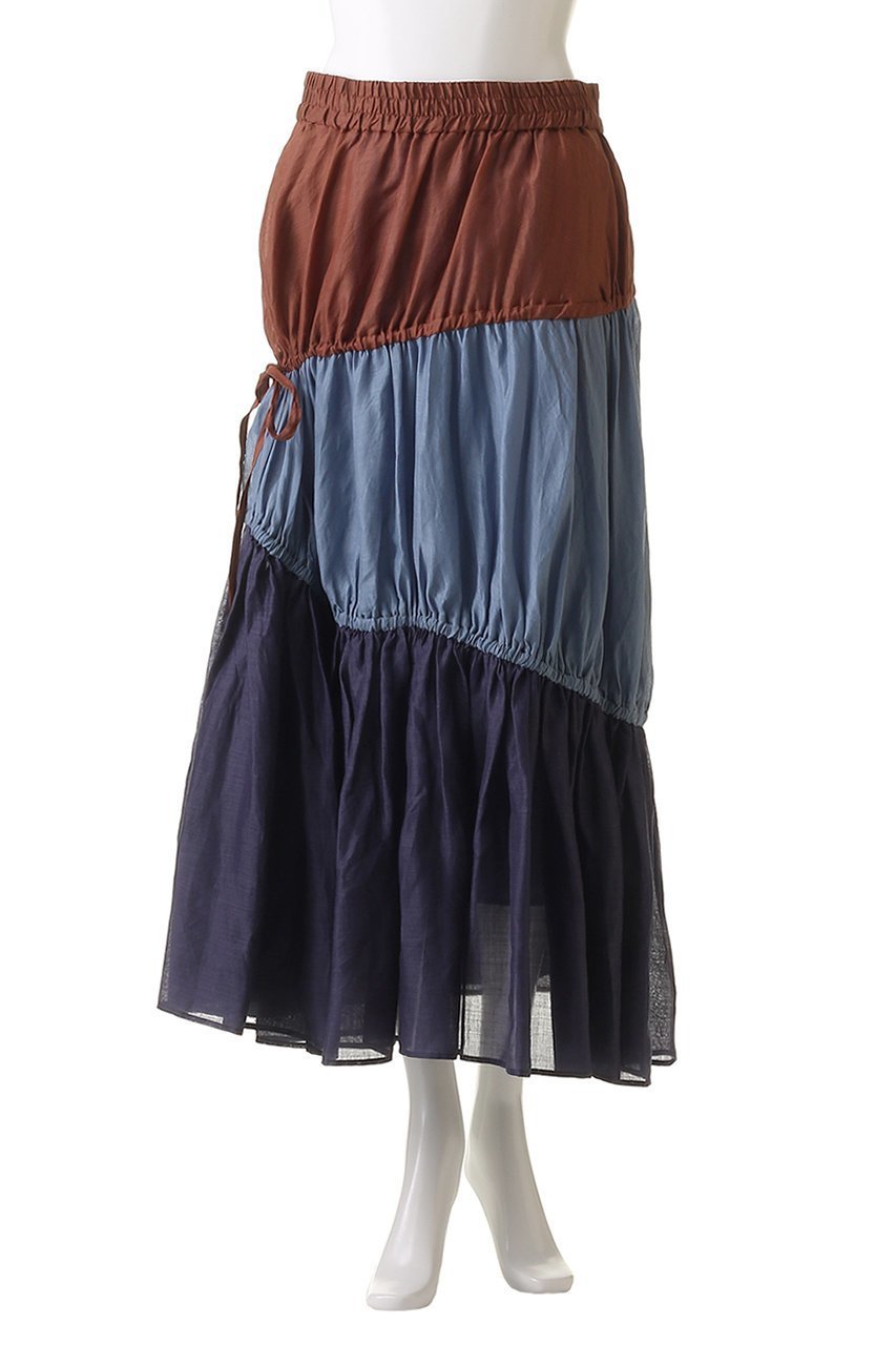 【ハウス オブ ロータス/HOUSE OF LOTUS】のマルチカラーリネンティアードスカート 人気、トレンドファッション・服の通販 founy(ファニー) 　ファッション　Fashion　レディースファッション　WOMEN　スカート　Skirt　ティアードスカート　Tiered Skirts　ロングスカート　Long Skirt　ティアードスカート　Tiered Skirt　ドローコード　Draw Cord　ブロック　Block　ロング　Long　夏　Summer　NEW・新作・新着・新入荷　New Arrivals　other-6|ID: prp329100004550962 ipo3291000000032163802
