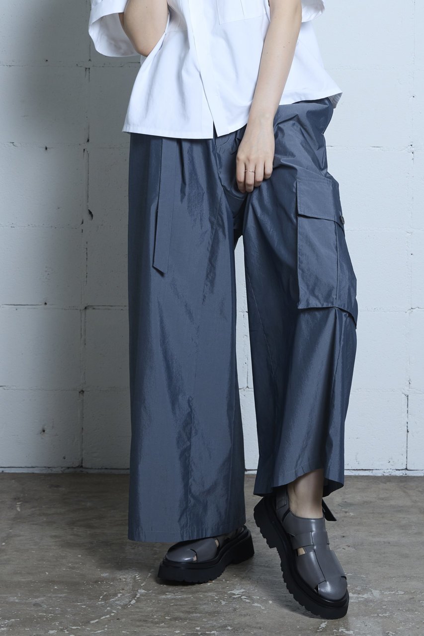 【ピアッカセッテ/ph7+】のベルト付きカーゴパンツ 人気、トレンドファッション・服の通販 founy(ファニー) 　ファッション　Fashion　レディースファッション　WOMEN　パンツ　Pants　ベルト　Belts　カーゴパンツ　Cargo Pants　クロップド　Cropped　サルエル　Sarouel　シルク　Silk　タイプライター　Typewriter　トレンド　Trend　ポケット　Pocket　NEW・新作・新着・新入荷　New Arrivals　other-7|ID: prp329100004550965 ipo3291000000032163830
