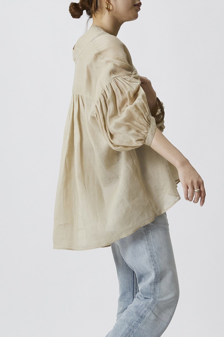 【プルミエ アロンディスモン/1er Arrondissement】のラミーツイルブラウス 人気、トレンドファッション・服の通販 founy(ファニー) 　ファッション　Fashion　レディースファッション　Fashion for Women　トップス・カットソー　Cut & Sew Tops　シャツ・ブラウス・オフィスカジュアル　Elegant Blouses & Button-Ups　エアリー　Airy Texture　スリーブ　Sleeve, Long Sleeve / Short Sleeve　リゾート　Resort, Vacation Style　ロング　Long, Long-Length　再入荷　Restock / Back in Stock　夏　Summer　other-6|ID: prp329100004550966 ipo3291000000032807981