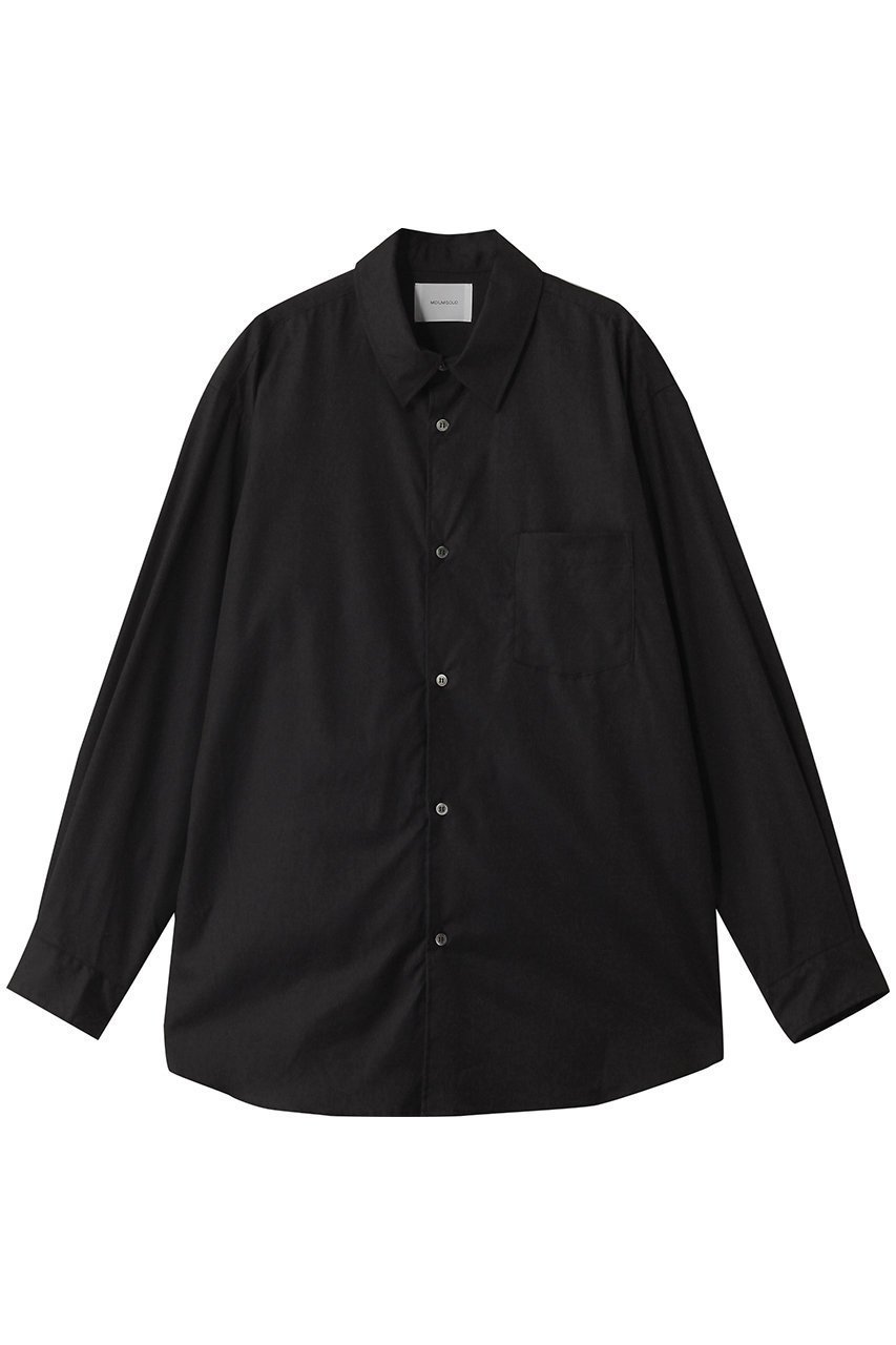 【ミディウミソリッド/MIDIUMISOLID / MEN】の【MEN】relax shirt シャツ インテリア・キッズ・メンズ・レディースファッション・服の通販 founy(ファニー) 　ファッション　Fashion　メンズファッション　Fashion for Men　スリーブ　Sleeve, Long Sleeve / Short Sleeve　ロング　Long, Long-Length　black|ID: prp329100004550970 ipo3291000000032808148