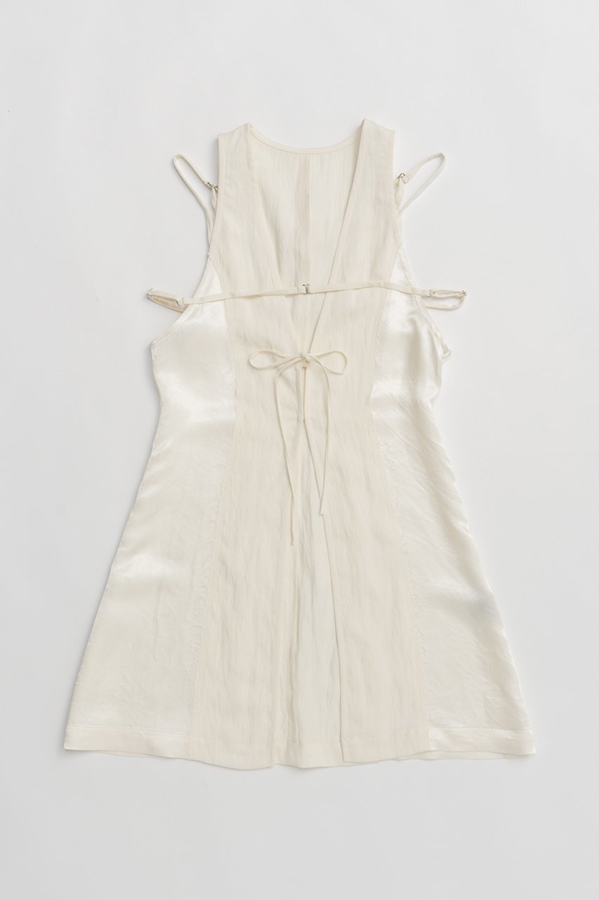 【プランク プロジェクト/PRANK PROJECT】のチュニックベスト / Tunic Vest インテリア・キッズ・メンズ・レディースファッション・服の通販 founy(ファニー) 　ファッション　Fashion　レディースファッション　WOMEN　アウター　Coat Outerwear　トップス・カットソー　Tops/Tshirt　キャミソール / ノースリーブ　No Sleeves　シャツ/ブラウス　Shirts/Blouses　ベスト/ジレ　Gilets/Vests　おすすめ　Recommend　コンビ　Combination　サテン　Satin　シンプル　Simple　タンク　Tank　チュニック　Tunic　ツイル　Twill　ノースリーブ　No Sleeve　ベスト　Vest　ラップ　Wrap　夏　Summer　NEW・新作・新着・新入荷　New Arrivals　秋　Autumn/Fall　長袖　Long Sleeve　IVR(アイボリー)|ID: prp329100004550973 ipo3291000000032163901