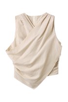 【プランク プロジェクト/PRANK PROJECT】のドレープフロントトップ / Draped Front Top IVR(アイボリー)|ID: prp329100004550974 ipo3291000000036393670