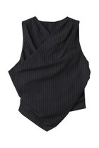 【プランク プロジェクト/PRANK PROJECT】のドレープフロントトップ / Draped Front Top NVY(ネイビー)|ID: prp329100004550974 ipo3291000000036393671