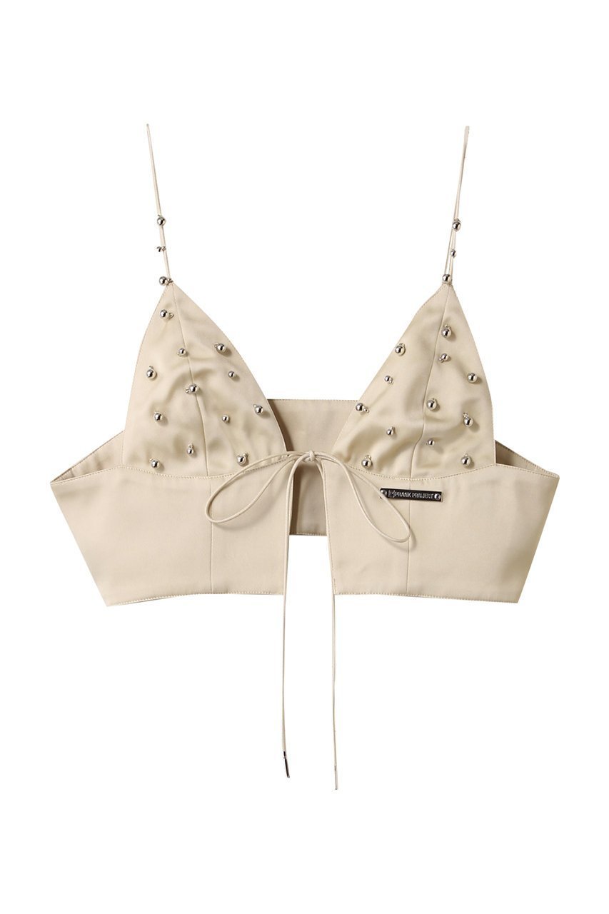 【プランク プロジェクト/PRANK PROJECT】のメタルパーツブラ / Metal Part Bra インテリア・キッズ・メンズ・レディースファッション・服の通販 founy(ファニー) 　ファッション　Fashion　レディースファッション　Fashion for Women　トップス・カットソー　Cut & Sew Tops　キャミソール&ノースリーブ　Camisoles & Sleeveless Tops　シャツ・ブラウス・オフィスカジュアル　Elegant Blouses & Button-Ups　オケージョン　Occasion Wear　シンプル　Simple, Minimal　タンク　Tank Top, Sleeveless Top　ダブル　Double, Double-Breasted　ツイル　Twist, Twisted Detail　ノースリーブ　Sleeveless, No-Sleeve　メタル　Metal, Metal Parts　夏　Summer　BGE(ベージュ)|ID: prp329100004550975 ipo3291000000032812952