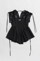 【プランク プロジェクト/PRANK PROJECT】のバルーンペプラムチュニック / Balloon Peplum Tunic 人気、トレンドファッション・服の通販 founy(ファニー) ファッション Fashion レディースファッション WOMEN ワンピース Dress チュニック Tunic ウォッシャブル Washable オーガンジー Organdy シアー Sheer チュニック Tunic チュール Tulle ドローストリング Drawstring フリル Frills ラッフル Raffle レース Race 夏 Summer NEW・新作・新着・新入荷 New Arrivals thumbnail BLK(ブラック)|ID: prp329100004550976 ipo3291000000032163941