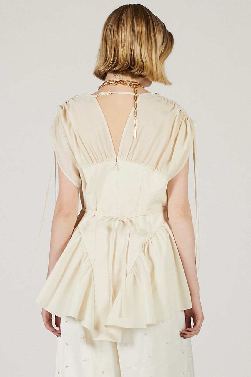 【プランク プロジェクト/PRANK PROJECT】のバルーンペプラムチュニック / Balloon Peplum Tunic 人気、トレンドファッション・服の通販 founy(ファニー) 　ファッション　Fashion　レディースファッション　WOMEN　ワンピース　Dress　チュニック　Tunic　ウォッシャブル　Washable　オーガンジー　Organdy　シアー　Sheer　チュニック　Tunic　チュール　Tulle　ドローストリング　Drawstring　フリル　Frills　ラッフル　Raffle　レース　Race　夏　Summer　NEW・新作・新着・新入荷　New Arrivals　other-8|ID: prp329100004550976 ipo3291000000032163954