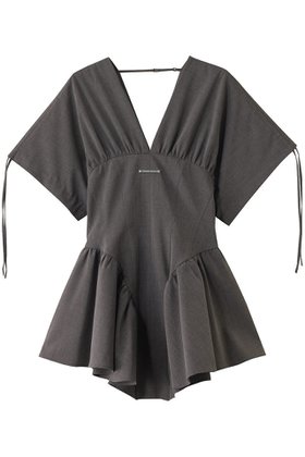 【プランク プロジェクト/PRANK PROJECT】のバルーンペプラムチュニック / Balloon Peplum Tunic 人気、トレンドファッション・服の通販 founy(ファニー) ファッション Fashion レディースファッション Fashion for Women ワンピース Dresses チュニック Tunic Tops & Dresses ウォッシャブル Machine Washable オーガンジー Organza Fabric シアー Sheer, See-Through チュニック Tunic, Long Top チュール Tulip, Tulip Motif ドローストリング Drawstring, Pull Cord フリル Frill, Ruffle ラッフル Ruffle, Frill レース Lace, Lace Fabric 夏 Summer |ID:prp329100004550976