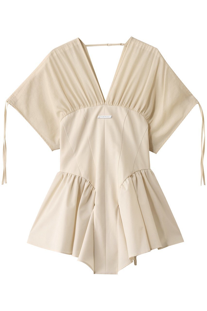 【プランク プロジェクト/PRANK PROJECT】のバルーンペプラムチュニック / Balloon Peplum Tunic インテリア・キッズ・メンズ・レディースファッション・服の通販 founy(ファニー) 　ファッション　Fashion　レディースファッション　Fashion for Women　ワンピース　Dresses　チュニック　Tunic Tops & Dresses　ウォッシャブル　Machine Washable　オーガンジー　Organza Fabric　シアー　Sheer, See-Through　チュニック　Tunic, Long Top　チュール　Tulip, Tulip Motif　ドローストリング　Drawstring, Pull Cord　フリル　Frill, Ruffle　ラッフル　Ruffle, Frill　レース　Lace, Lace Fabric　夏　Summer　IVR(アイボリー)|ID: prp329100004550976 ipo3291000000032812963