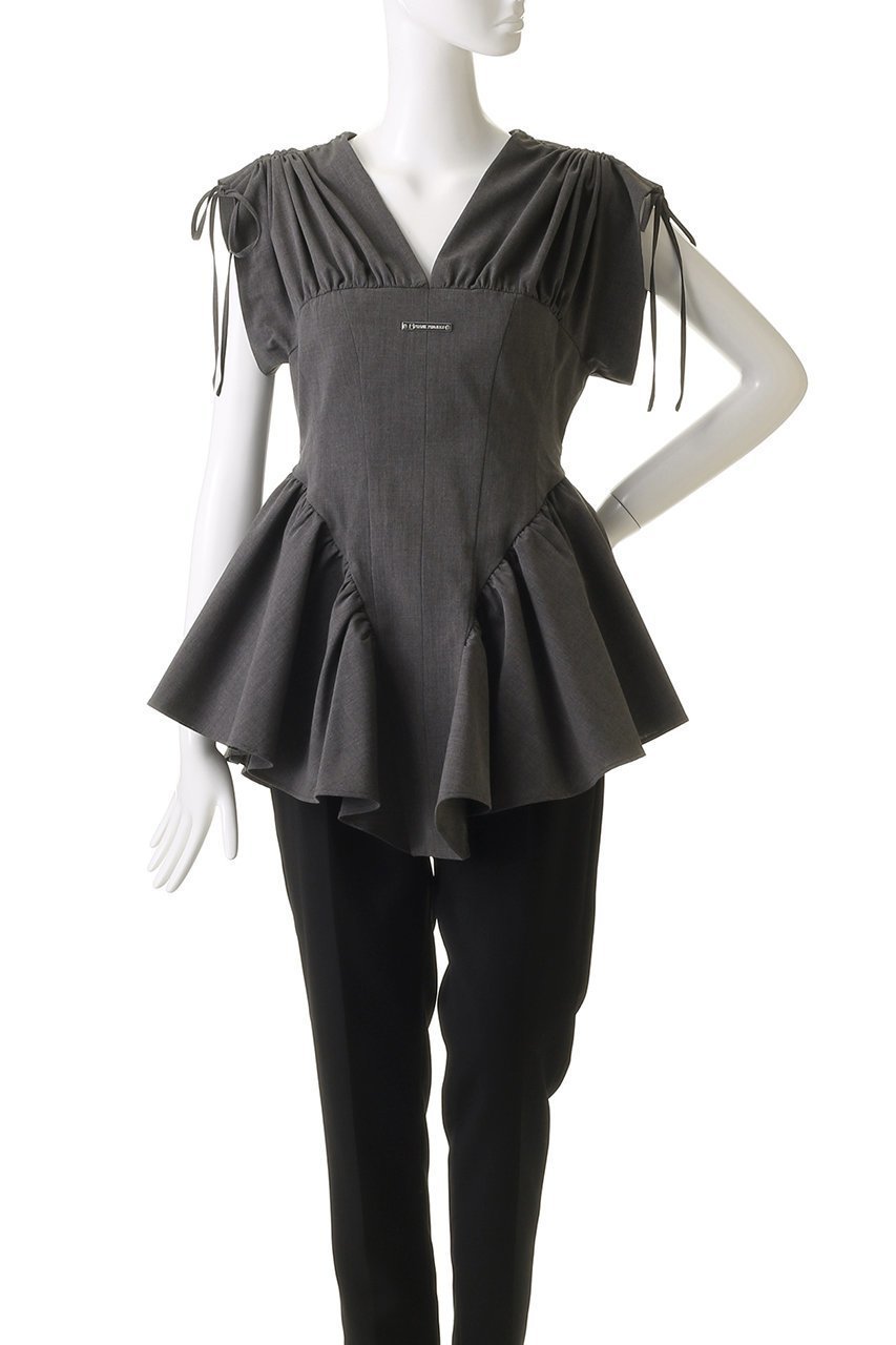 【プランク プロジェクト/PRANK PROJECT】のバルーンペプラムチュニック / Balloon Peplum Tunic 人気、トレンドファッション・服の通販 founy(ファニー) 　ファッション　Fashion　レディースファッション　Fashion for Women　ワンピース　Dresses　チュニック　Tunic Tops & Dresses　ウォッシャブル　Machine Washable　オーガンジー　Organza Fabric　シアー　Sheer, See-Through　チュニック　Tunic, Long Top　チュール　Tulip, Tulip Motif　ドローストリング　Drawstring, Pull Cord　フリル　Frill, Ruffle　ラッフル　Ruffle, Frill　レース　Lace, Lace Fabric　夏　Summer　other-7|ID: prp329100004550976 ipo3291000000032812969