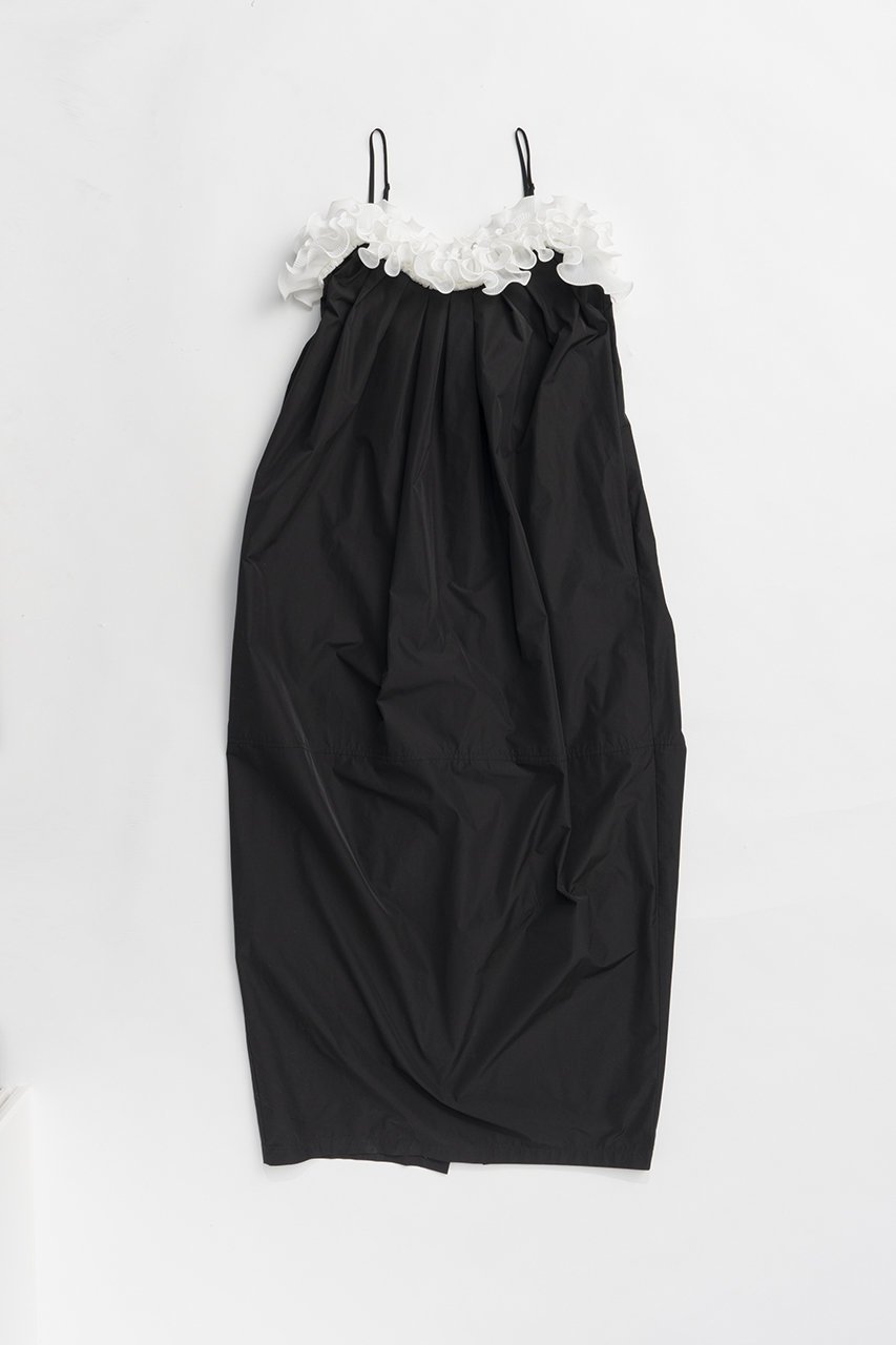 【プランク プロジェクト/PRANK PROJECT】のラッフルバルーンドレス / Ruffle Balloon Dress インテリア・キッズ・メンズ・レディースファッション・服の通販 founy(ファニー) 　ファッション　Fashion　レディースファッション　WOMEN　ワンピース　Dress　ドレス　Party Dresses　チュニック　Tunic　おすすめ　Recommend　インナー　Inner　オケージョン　Occasion　カットソー　Cut And Sew　タフタ　Taffeta　ダウン　Down　チュニック　Tunic　ドレス　Dress　フォルム　Form　ラッフル　Raffle　ラップ　Wrap　ロング　Long　NEW・新作・新着・新入荷　New Arrivals　BLK(ブラック)|ID: prp329100004550977 ipo3291000000032163959
