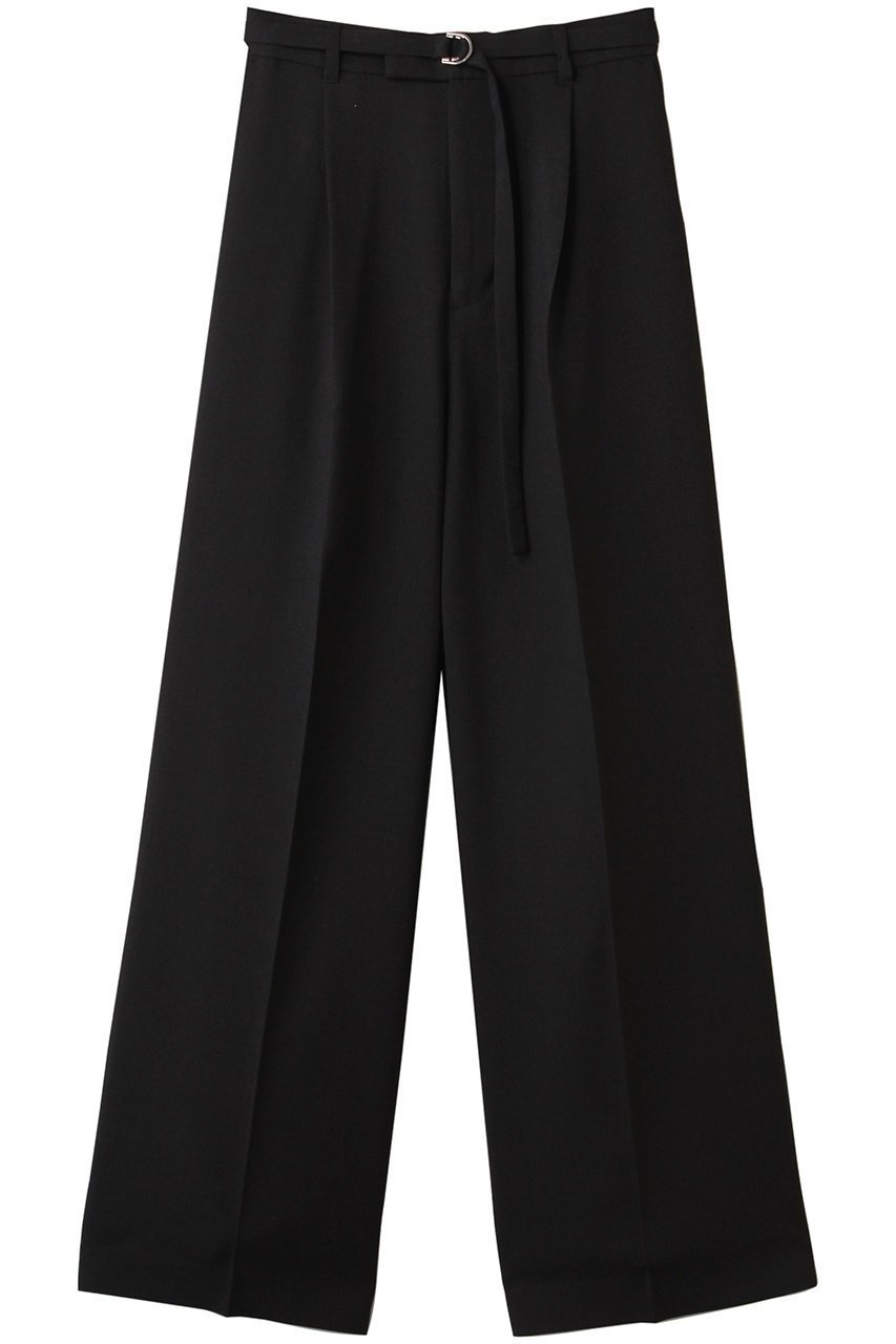 【ミディウミソリッド/MIDIUMISOLID】のstraight wide PT.M パンツ インテリア・キッズ・メンズ・レディースファッション・服の通販 founy(ファニー) 　ファッション　Fashion　レディースファッション　Fashion for Women　パンツ　Pants & Trousers　センター　Center, Center Line　ベーシック　Basic, Essential　ワイド　Wide, Wide Fit　black|ID: prp329100004550992 ipo3291000000032808124