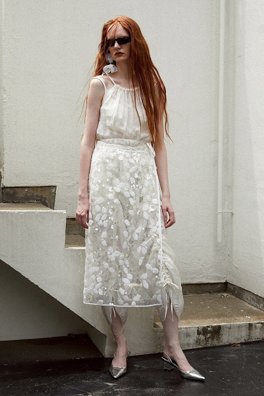 【プランク プロジェクト/PRANK PROJECT】のスパングルラップスカート / Spangle Wrap Skirt 人気、トレンドファッション・服の通販 founy(ファニー) 　ファッション　Fashion　レディースファッション　WOMEN　スカート　Skirt　ロングスカート　Long Skirt　スパンコール　Sequins　チュール　Tulle　ファブリック　Fabric　ラップ　Wrap　ロング　Long　NEW・新作・新着・新入荷　New Arrivals　other-4|ID: prp329100004550994 ipo3291000000032164117