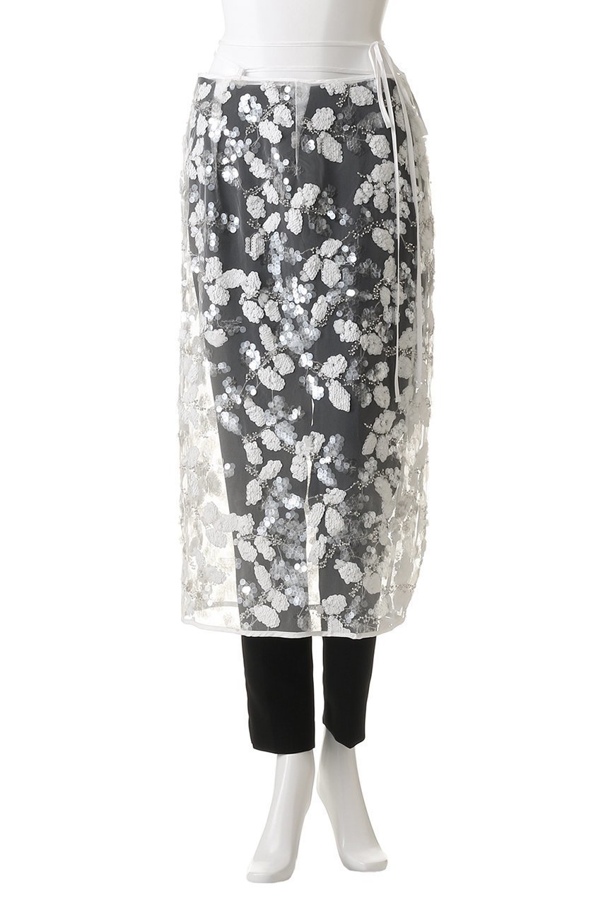【プランク プロジェクト/PRANK PROJECT】のスパングルラップスカート / Spangle Wrap Skirt 人気、トレンドファッション・服の通販 founy(ファニー) 　ファッション　Fashion　レディースファッション　Fashion for Women　スカート　Skirts　ロングスカート　Long Skirts / Maxi & Midi Skirts　スパンコール　Sequins, Sequin Embellishment　チュール　Tulip, Tulip Motif　ファブリック　Fabric, Textile　ラップ　Wrap, Wrap Design　ロング　Long, Long-Length　other-2|ID: prp329100004550994 ipo3291000000032812889