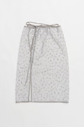 【プランク プロジェクト/PRANK PROJECT】のマルチエンブリッシュラップスカート / Multi-Embellished Wrap Skirt 人気、トレンドファッション・服の通販 founy(ファニー) ファッション Fashion レディースファッション WOMEN スカート Skirt ロングスカート Long Skirt オーガンジー Organdy スパンコール Sequins チュール Tulle ファブリック Fabric ラップ Wrap ロング Long NEW・新作・新着・新入荷 New Arrivals |ID:prp329100004550995