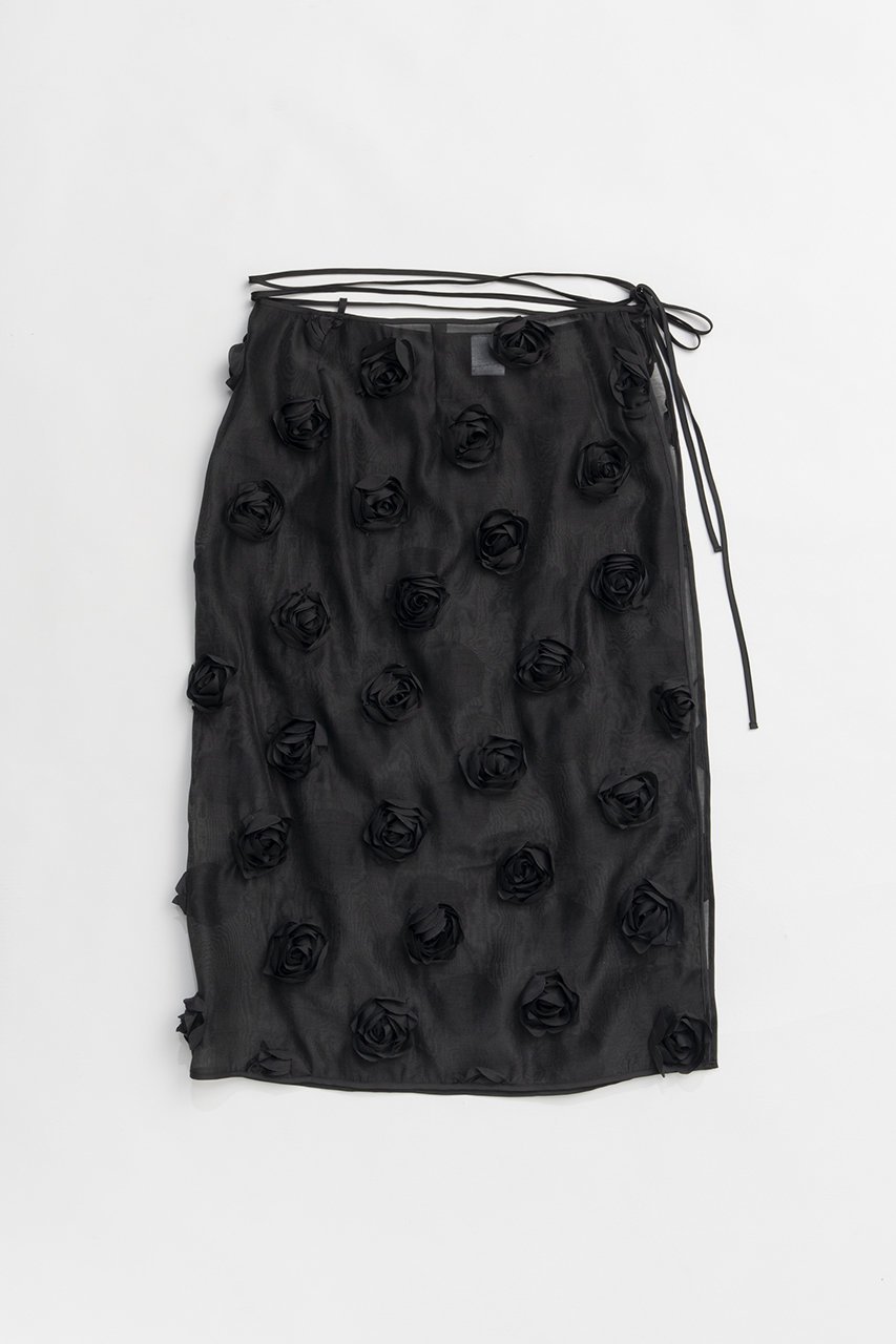 【プランク プロジェクト/PRANK PROJECT】のマルチエンブリッシュラップスカート / Multi-Embellished Wrap Skirt インテリア・キッズ・メンズ・レディースファッション・服の通販 founy(ファニー) 　ファッション　Fashion　レディースファッション　WOMEN　スカート　Skirt　ロングスカート　Long Skirt　オーガンジー　Organdy　スパンコール　Sequins　チュール　Tulle　ファブリック　Fabric　ラップ　Wrap　ロング　Long　NEW・新作・新着・新入荷　New Arrivals　BLK(ブラック)|ID: prp329100004550995 ipo3291000000032164128