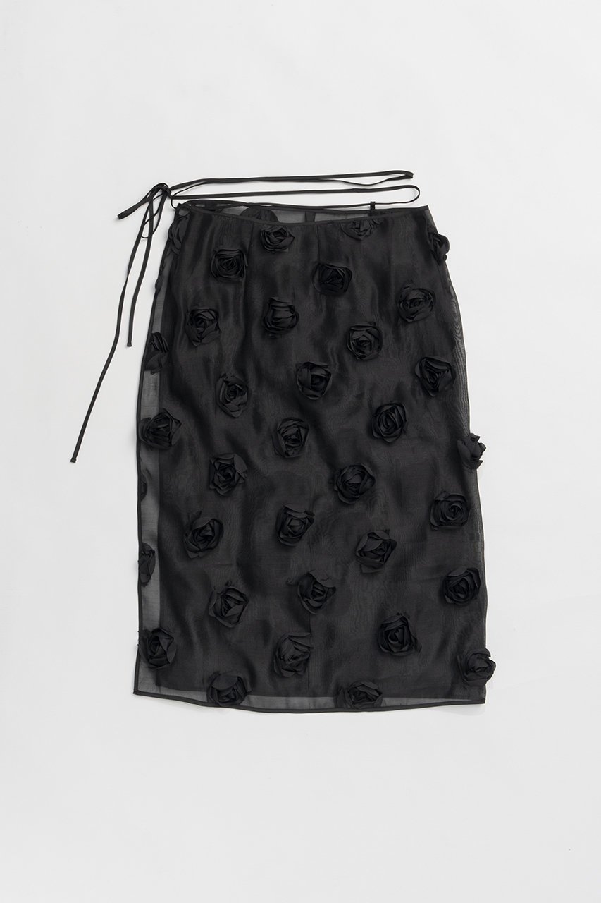 【プランク プロジェクト/PRANK PROJECT】のマルチエンブリッシュラップスカート / Multi-Embellished Wrap Skirt 人気、トレンドファッション・服の通販 founy(ファニー) 　ファッション　Fashion　レディースファッション　WOMEN　スカート　Skirt　ロングスカート　Long Skirt　オーガンジー　Organdy　スパンコール　Sequins　チュール　Tulle　ファブリック　Fabric　ラップ　Wrap　ロング　Long　NEW・新作・新着・新入荷　New Arrivals　other-3|ID: prp329100004550995 ipo3291000000032164131