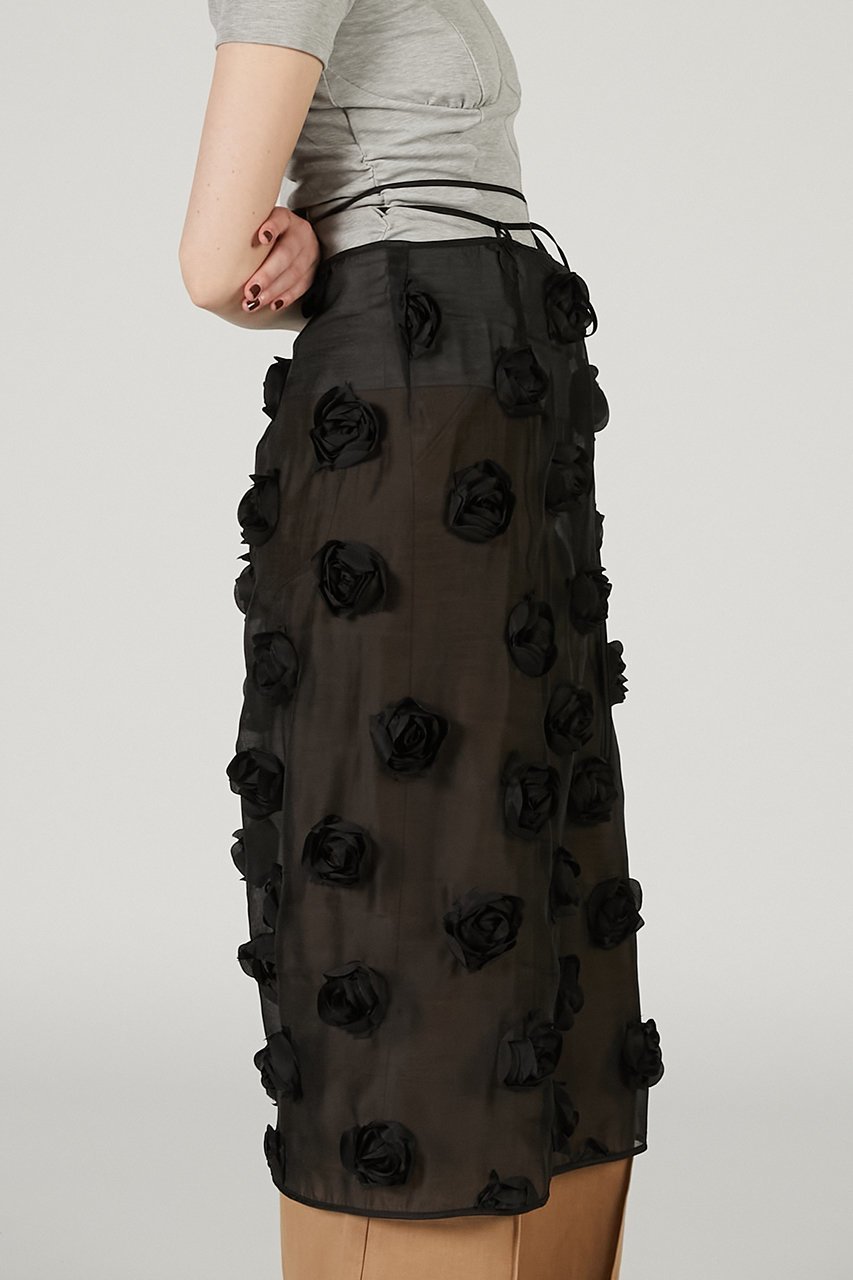 【プランク プロジェクト/PRANK PROJECT】のマルチエンブリッシュラップスカート / Multi-Embellished Wrap Skirt 人気、トレンドファッション・服の通販 founy(ファニー) 　ファッション　Fashion　レディースファッション　WOMEN　スカート　Skirt　ロングスカート　Long Skirt　オーガンジー　Organdy　スパンコール　Sequins　チュール　Tulle　ファブリック　Fabric　ラップ　Wrap　ロング　Long　NEW・新作・新着・新入荷　New Arrivals　other-8|ID: prp329100004550995 ipo3291000000032164137