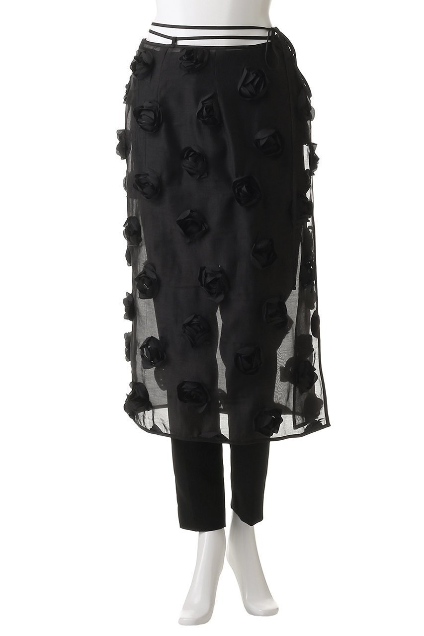 【プランク プロジェクト/PRANK PROJECT】のマルチエンブリッシュラップスカート / Multi-Embellished Wrap Skirt 人気、トレンドファッション・服の通販 founy(ファニー) 　ファッション　Fashion　レディースファッション　Fashion for Women　スカート　Skirts　ロングスカート　Long Skirts / Maxi & Midi Skirts　オーガンジー　Organza Fabric　スパンコール　Sequins, Sequin Embellishment　チュール　Tulip, Tulip Motif　ファブリック　Fabric, Textile　ラップ　Wrap, Wrap Design　ロング　Long, Long-Length　other-2|ID: prp329100004550995 ipo3291000000032812899