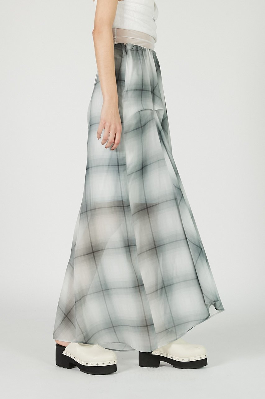 【プランク プロジェクト/PRANK PROJECT】のドレープシアーチェックスカート / Draped Sheer Check Skirt 人気、トレンドファッション・服の通販 founy(ファニー) 　ファッション　Fashion　レディースファッション　WOMEN　スカート　Skirt　ロングスカート　Long Skirt　おすすめ　Recommend　グラデーション　Gradation　シフォン　Chiffon　チェック　Check　ドレープ　Drape　ノースリーブ　No Sleeve　プリント　Print　モノトーン　Monotone　ロング　Long　NEW・新作・新着・新入荷　New Arrivals　other-6|ID: prp329100004550997 ipo3291000000032164168