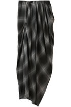 【プランク プロジェクト/PRANK PROJECT】のドレープシアーチェックスカート / Draped Sheer Check Skirt BLK(ブラック)|ID: prp329100004550997 ipo3291000000036866474