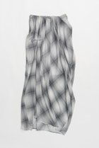 【プランク プロジェクト/PRANK PROJECT】のドレープシアーチェックスカート / Draped Sheer Check Skirt WHT(ホワイト)|ID: prp329100004550997 ipo3291000000036866475