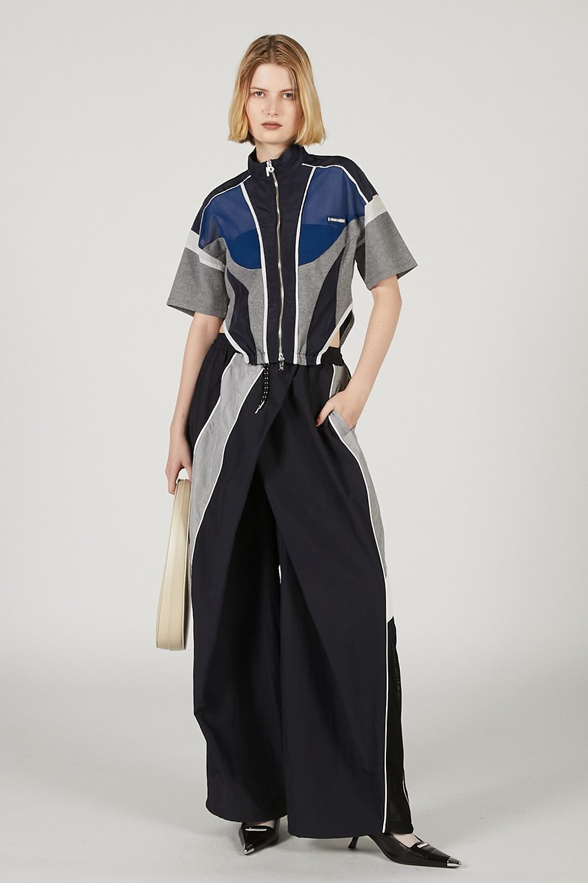 【プランク プロジェクト/PRANK PROJECT】のディフォームトラックパンツ / Deform Track Pants 人気、トレンドファッション・服の通販 founy(ファニー) 　ファッション　Fashion　レディースファッション　Fashion for Women　パンツ　Pants & Trousers　おすすめ　Recommended / Our Picks　シルバー　Silver, Metallic Silver　タフタ　Taffeta, Structured Fabric　ドローストリング　Drawstring, Pull Cord　メッシュ　Mesh, Net Fabric　ワイド　Wide, Wide Fit　軽量　Lightweight, Ultra Light　other-6|ID: prp329100004550998 ipo3291000000035068650