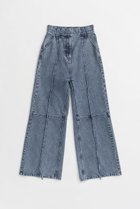 【プランク プロジェクト/PRANK PROJECT】のスーパーハイウエストバッグヘムファスナーデニム / Super High Waist Back Hem Zipper Denim BLU(ブルー)|ID: prp329100004551002 ipo3291000000032164237