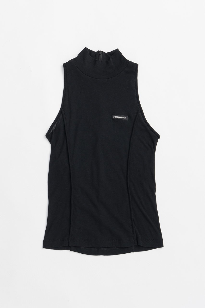 【プランク プロジェクト/PRANK PROJECT】のハイネックアメスリトップ / High Neck American Sleeve Top 人気、トレンドファッション・服の通販 founy(ファニー) 　ファッション　Fashion　レディースファッション　WOMEN　トップス・カットソー　Tops/Tshirt　シャツ/ブラウス　Shirts/Blouses　ロング / Tシャツ　T-Shirts　カットソー　Cut and Sewn　カッティング　Cutting　シアー　Sheer　ショート　Short　シンプル　Simple　スリーブ　Sleeve　ハイネック　High Neck　バランス　Balance　パイピング　Piping　NEW・新作・新着・新入荷　New Arrivals　 other-1|ID: prp329100004551006 ipo3291000000032164301