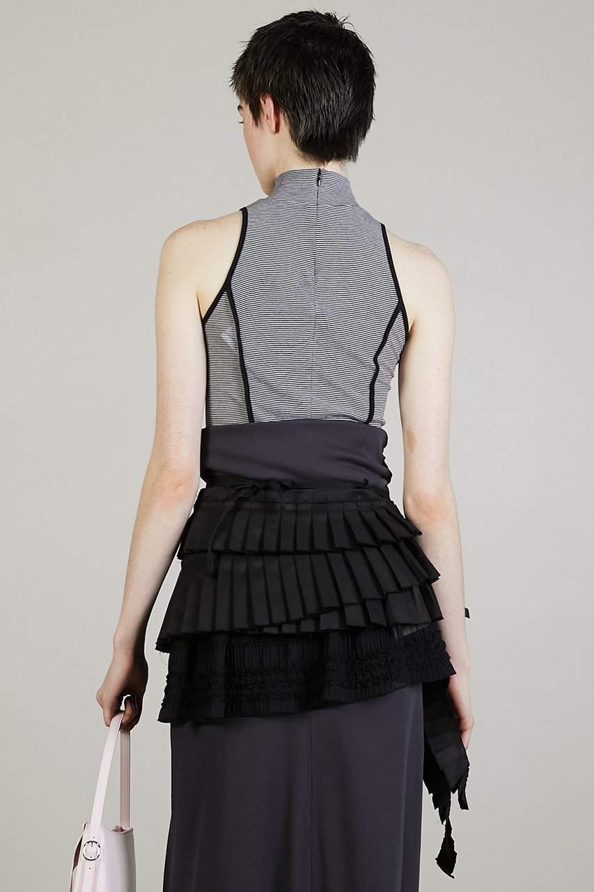 【プランク プロジェクト/PRANK PROJECT】のハイネックアメスリトップ / High Neck American Sleeve Top 人気、トレンドファッション・服の通販 founy(ファニー) 　ファッション　Fashion　レディースファッション　WOMEN　トップス・カットソー　Tops/Tshirt　シャツ/ブラウス　Shirts/Blouses　ロング / Tシャツ　T-Shirts　カットソー　Cut and Sewn　カッティング　Cutting　シアー　Sheer　ショート　Short　シンプル　Simple　スリーブ　Sleeve　ハイネック　High Neck　バランス　Balance　パイピング　Piping　NEW・新作・新着・新入荷　New Arrivals　other-8|ID: prp329100004551006 ipo3291000000032164317