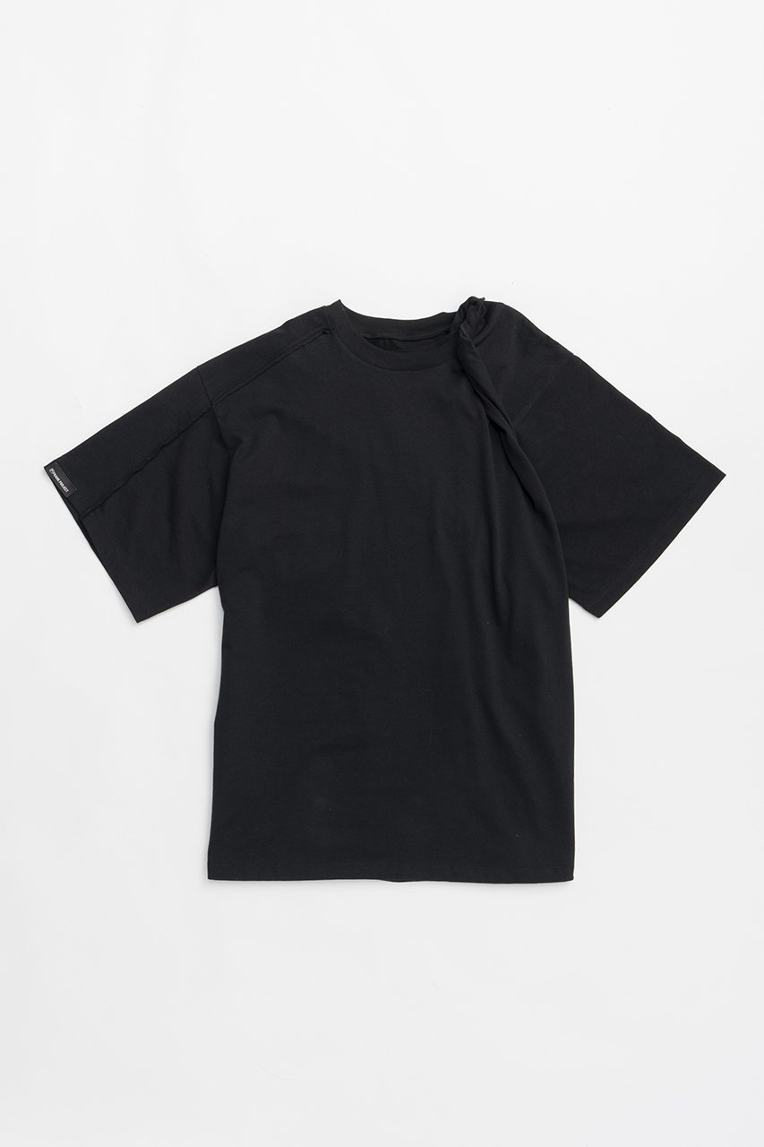 【プランク プロジェクト/PRANK PROJECT】のレイヤードツイストオーバートップ / Layered Twist Over Top 人気、トレンドファッション・服の通販 founy(ファニー) 　ファッション　Fashion　レディースファッション　WOMEN　トップス・カットソー　Tops/Tshirt　シャツ/ブラウス　Shirts/Blouses　ロング / Tシャツ　T-Shirts　カットソー　Cut and Sewn　おすすめ　Recommend　アシンメトリー　Asymmetry　ショート　Short　スリーブ　Sleeve　デニム　Denim　バランス　Balance　ワイド　Wide　エレガント 上品　Elegant　NEW・新作・新着・新入荷　New Arrivals　 other-1|ID: prp329100004551007 ipo3291000000032164320
