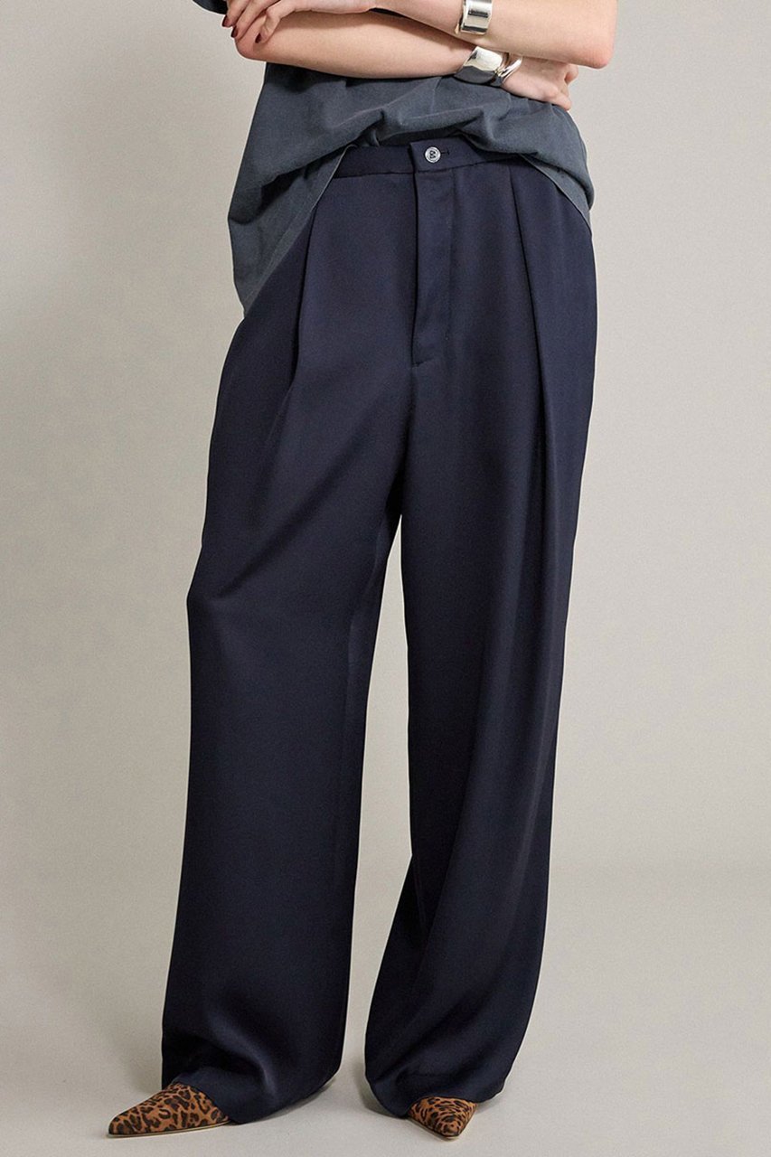 【ブリル/BRILL】のジョーゼットイージーパンツ インテリア・キッズ・メンズ・レディースファッション・服の通販 founy(ファニー) 　ファッション　Fashion　レディースファッション　Fashion for Women　パンツ　Pants & Trousers　新作・新入荷　New Arrivals / New In　ネイビー|ID: prp329100004551010 ipo3291000000032549694