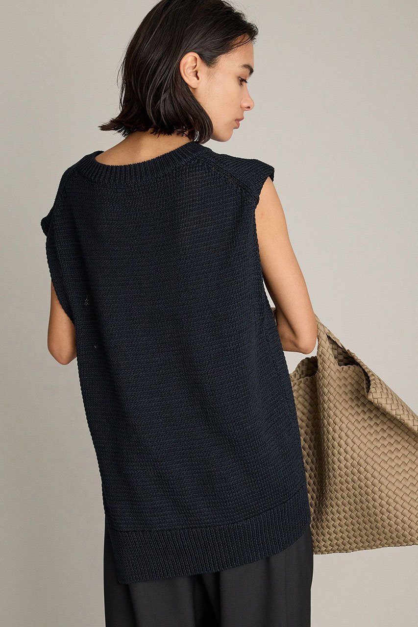 【ブリル/BRILL】のリリノースリプルオーバー 人気、トレンドファッション・服の通販 founy(ファニー) 　ファッション　Fashion　レディースファッション　WOMEN　トップス・カットソー　Tops/Tshirt　ニット　Knit Tops　プルオーバー　Pullover　シルケット　Mercerization　シンプル　Simple　スリット　Slit　ノースリーブ　No Sleeve　パターン　Pattern　エレガント 上品　Elegant　NEW・新作・新着・新入荷　New Arrivals　other-4|ID: prp329100004551015 ipo3291000000032164432