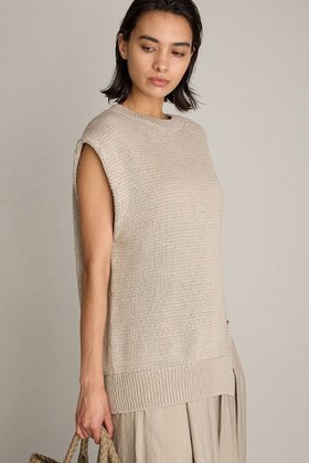 【ブリル/BRILL】 リリノースリプルオーバー人気、トレンドファッション・服の通販 founy(ファニー) ファッション Fashion レディースファッション Fashion for Women トップス・カットソー Cut & Sew Tops ニット Knit Tops & Sweaters カジュアルプルオーバー・ニットトップス Pullovers & Knit Tops / Casual Pullovers シルケット Silket, Silky Cotton シンプル Simple, Minimal スリット Slit, Slit Detail ノースリーブ Sleeveless, No-Sleeve パターン Pattern, Design Print エレガント 上品 Elegant |ID:prp329100004551015