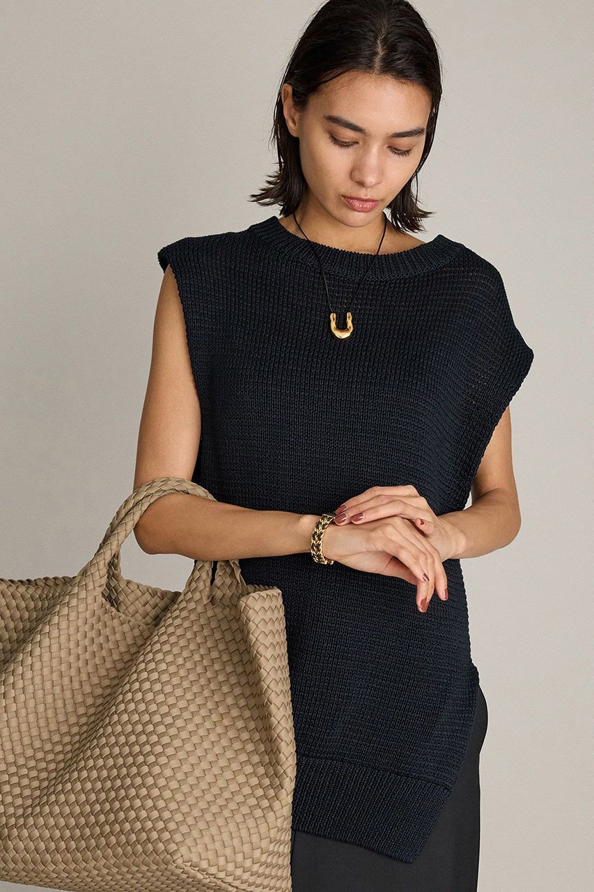 【ブリル/BRILL】のリリノースリプルオーバー 人気、トレンドファッション・服の通販 founy(ファニー) 　ファッション　Fashion　レディースファッション　Fashion for Women　トップス・カットソー　Cut & Sew Tops　ニット　Knit Tops & Sweaters　カジュアルプルオーバー・ニットトップス　Pullovers & Knit Tops / Casual Pullovers　シルケット　Silket, Silky Cotton　シンプル　Simple, Minimal　スリット　Slit, Slit Detail　ノースリーブ　Sleeveless, No-Sleeve　パターン　Pattern, Design Print　エレガント 上品　Elegant　other-2|ID: prp329100004551015 ipo3291000000036259620