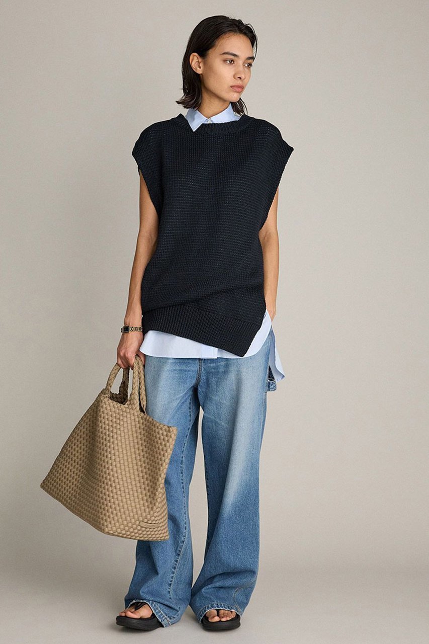 【ブリル/BRILL】のリリノースリプルオーバー 人気、トレンドファッション・服の通販 founy(ファニー) 　ファッション　Fashion　レディースファッション　Fashion for Women　トップス・カットソー　Cut & Sew Tops　ニット　Knit Tops & Sweaters　カジュアルプルオーバー・ニットトップス　Pullovers & Knit Tops / Casual Pullovers　シルケット　Silket, Silky Cotton　シンプル　Simple, Minimal　スリット　Slit, Slit Detail　ノースリーブ　Sleeveless, No-Sleeve　パターン　Pattern, Design Print　エレガント 上品　Elegant　other-8|ID: prp329100004551015 ipo3291000000036259626