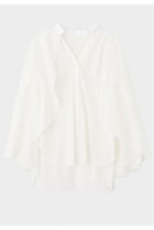 【ル フィル/LE PHIL】のシアーケープブラウス ホワイト|ID: prp329100004551020 ipo3291000000036394102