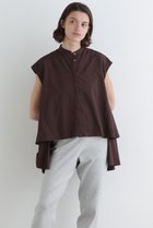 【ル フィル/LE PHIL】のナイロンテックブラウス 人気、トレンドファッション・服の通販 founy(ファニー) ファッション Fashion レディースファッション Fashion for Women トップス・カットソー Cut & Sew Tops シャツ・ブラウス・オフィスカジュアル Elegant Blouses & Button-Ups ショート Short, Short Length スタンダード Standard, Basic スリーブ Sleeve, Long Sleeve / Short Sleeve ティアード Tiered, Tiered Style ハイネック High Neck, Mock Neck パーティ Party, Party Style フロント Front, Front Design ミックス Mix, Mixed Style thumbnail ブラウン|ID: prp329100004551023 ipo3291000000036063074