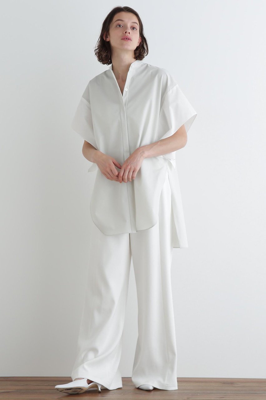 【ル フィル/LE PHIL】のSOLOTEXツイルバイカラーブラウス 人気、トレンドファッション・服の通販 founy(ファニー) 　ファッション　Fashion　レディースファッション　Fashion for Women　トップス・カットソー　Cut & Sew Tops　シャツ・ブラウス・オフィスカジュアル　Elegant Blouses & Button-Ups　ショート　Short, Short Length　シンプル　Simple, Minimal　スクエア　Square, Square Shape　スタンダード　Standard, Basic　スリーブ　Sleeve, Long Sleeve / Short Sleeve　マニッシュ　Mannish, Boyish　モダン　Modern, Contemporary　リラックス　Relax, Relaxed Fit　other-3|ID: prp329100004551026 ipo3291000000032909295