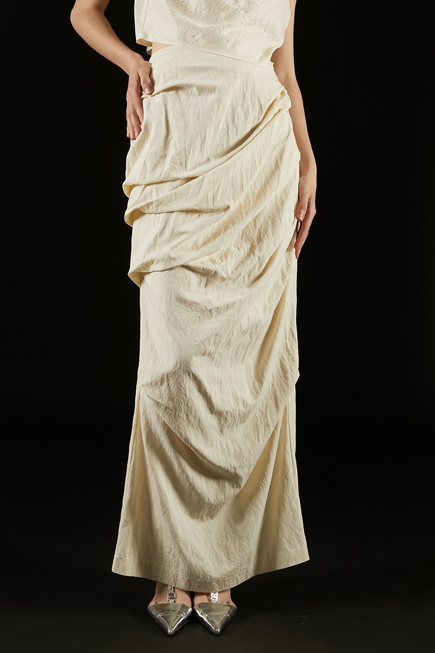 【プランク プロジェクト/PRANK PROJECT】のドレープスカート / Draped Skirt 人気、トレンドファッション・服の通販 founy(ファニー) 　ファッション　Fashion　レディースファッション　WOMEN　スカート　Skirt　ロングスカート　Long Skirt　カットソー　Cut And Sew　シンプル　Simple　ドレープ　Drape　フォルム　Form　ロング　Long　再入荷　Restock/Back In Stock/Re Arrival　other-4|ID: prp329100004551040 ipo3291000000032166303
