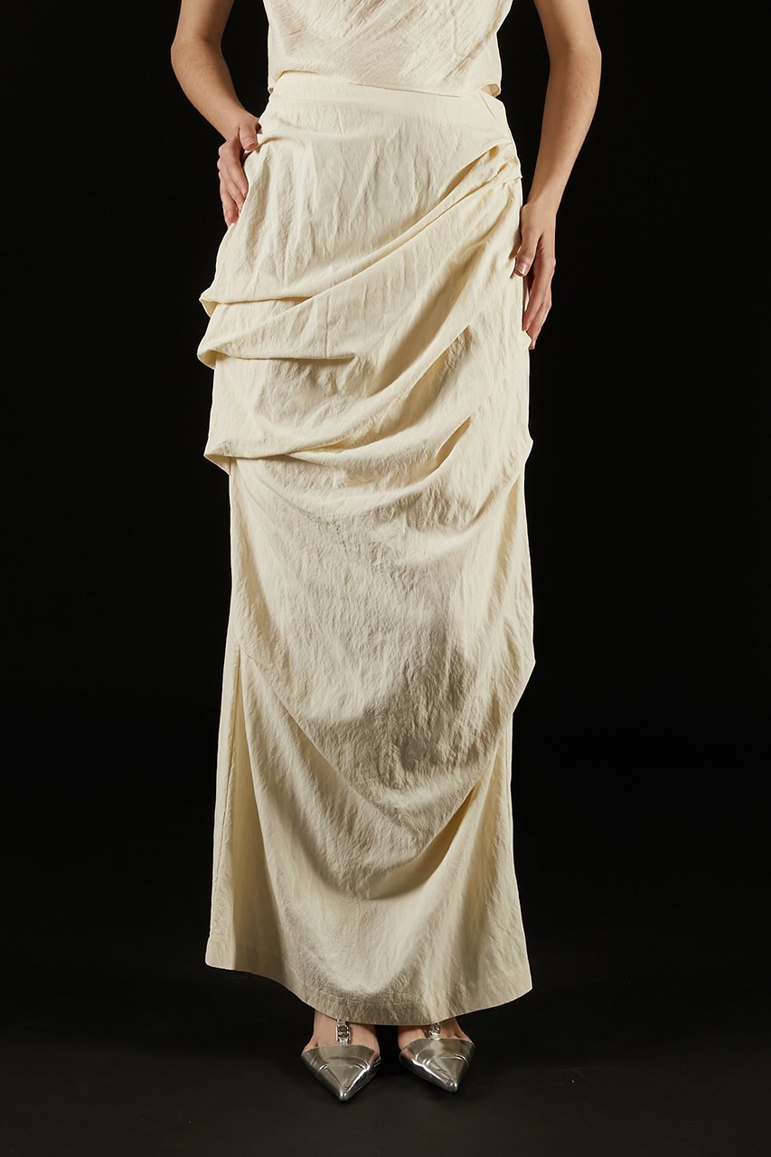 【プランク プロジェクト/PRANK PROJECT】のドレープスカート / Draped Skirt 人気、トレンドファッション・服の通販 founy(ファニー) 　ファッション　Fashion　レディースファッション　WOMEN　スカート　Skirt　ロングスカート　Long Skirt　カットソー　Cut And Sew　シンプル　Simple　ドレープ　Drape　フォルム　Form　ロング　Long　再入荷　Restock/Back In Stock/Re Arrival　other-5|ID: prp329100004551040 ipo3291000000032166304