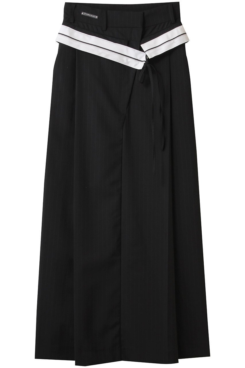 【プランク プロジェクト/PRANK PROJECT】のディープタックスーチングスカート / Deep Tuck Suiting Skirt インテリア・キッズ・メンズ・レディースファッション・服の通販 founy(ファニー) 　ファッション　Fashion　レディースファッション　Fashion for Women　スカート　Skirts　ロングスカート　Long Skirts / Maxi & Midi Skirts　コンパクト　Compact, Small Size　スリット　Slit, Slit Detail　ロング　Long, Long-Length　BLK(ブラック)|ID: prp329100004551041 ipo3291000000035056871