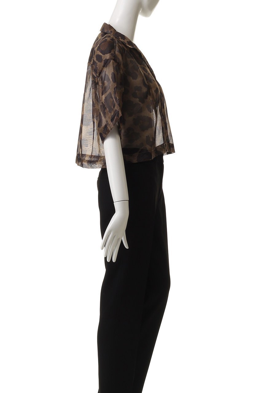 【プランク プロジェクト/PRANK PROJECT】のレオパードプリントシアーシャツ / Leopard Print Sheer Shirt 人気、トレンドファッション・服の通販 founy(ファニー) 　ファッション　Fashion　レディースファッション　WOMEN　トップス・カットソー　Tops/Tshirt　シャツ/ブラウス　Shirts/Blouses　おすすめ　Recommend　シアー　Sheer　ショート　Short　スリーブ　Sleeve　バランス　Balance　マキシ　Maxi　ワイド　Wide　エレガント 上品　Elegant　再入荷　Restock/Back In Stock/Re Arrival　other-3|ID: prp329100004551043 ipo3291000000032166330